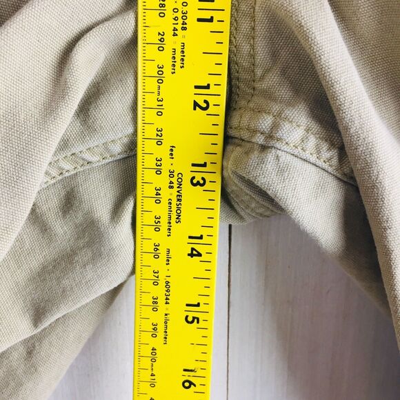 CARHARTT Men's Khaki Hiking Outdoors Relaxed Fit Cotton Blend Cargo Shorts Sz 42 - Picture 10 of 11